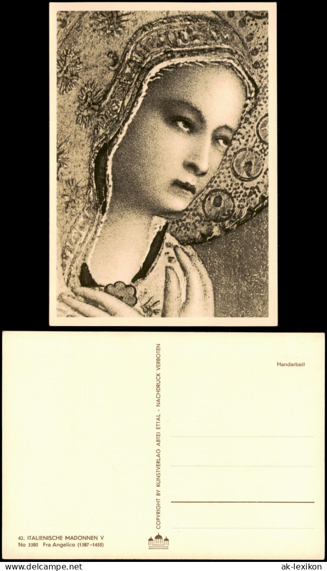 Religion Motivkarte ITALIENISCHE MADONNEN V Fra Angelico (1387-1455) 1960 - Altri & Non Classificati