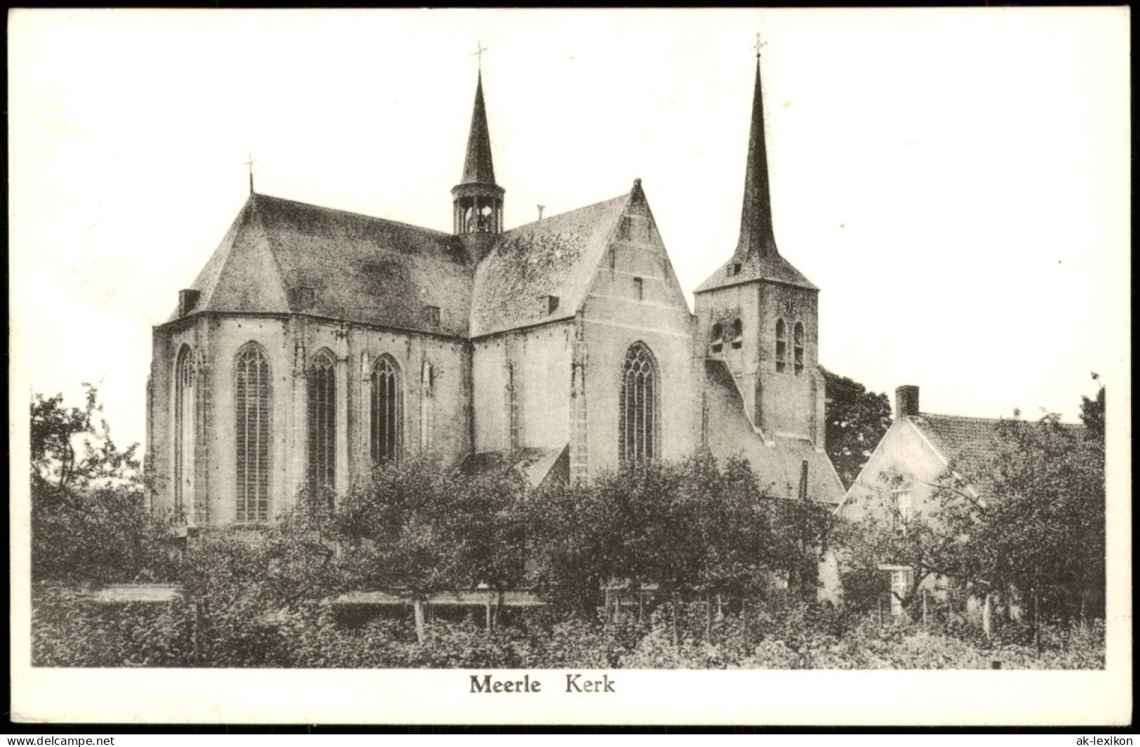 Postkaart Belgien Meerle Kerk Außenansicht Kirche 1960 - Autres & Non Classés