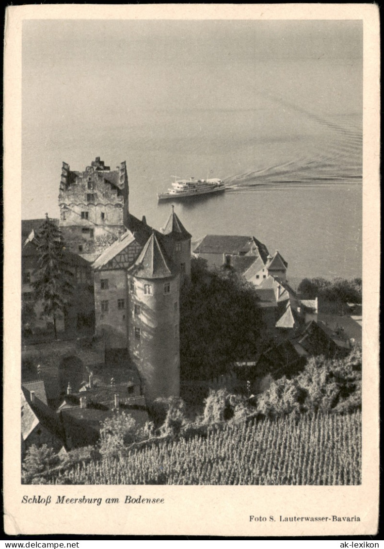 Ansichtskarte Meersburg Schloß Burg Meersburg Am Bodensee 1950 - Meersburg