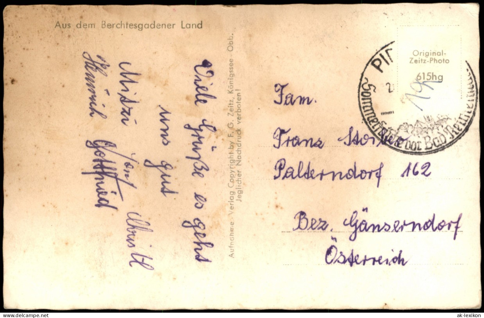 Ansichtskarte Berchtesgaden Mehrbildkarte Mit Umland-Ansichten 1960 - Berchtesgaden