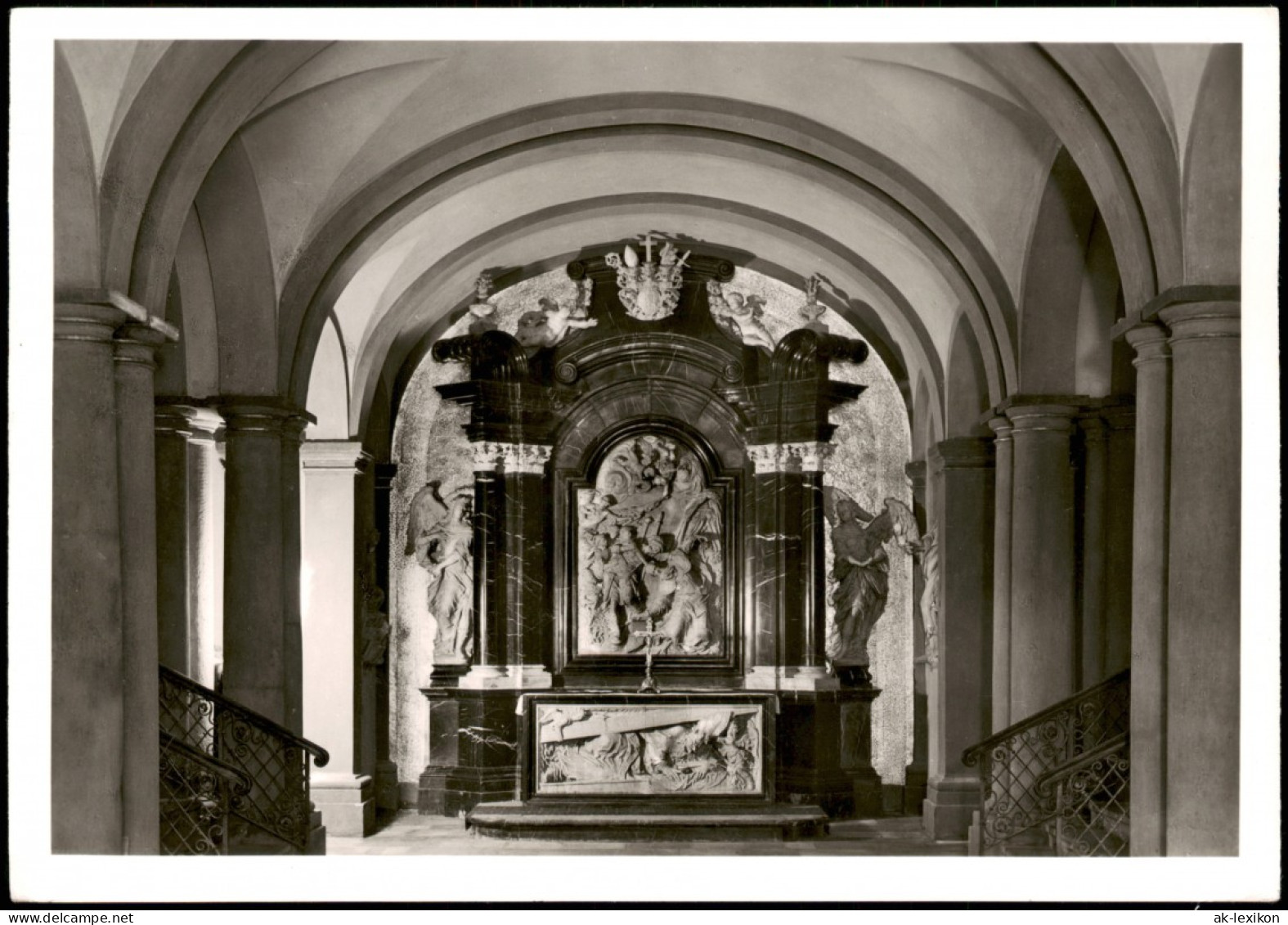 Fulda DOM Bonifatiusgruft Grabstätte D. Heiligen Bonifatius Krypta 1960 - Fulda