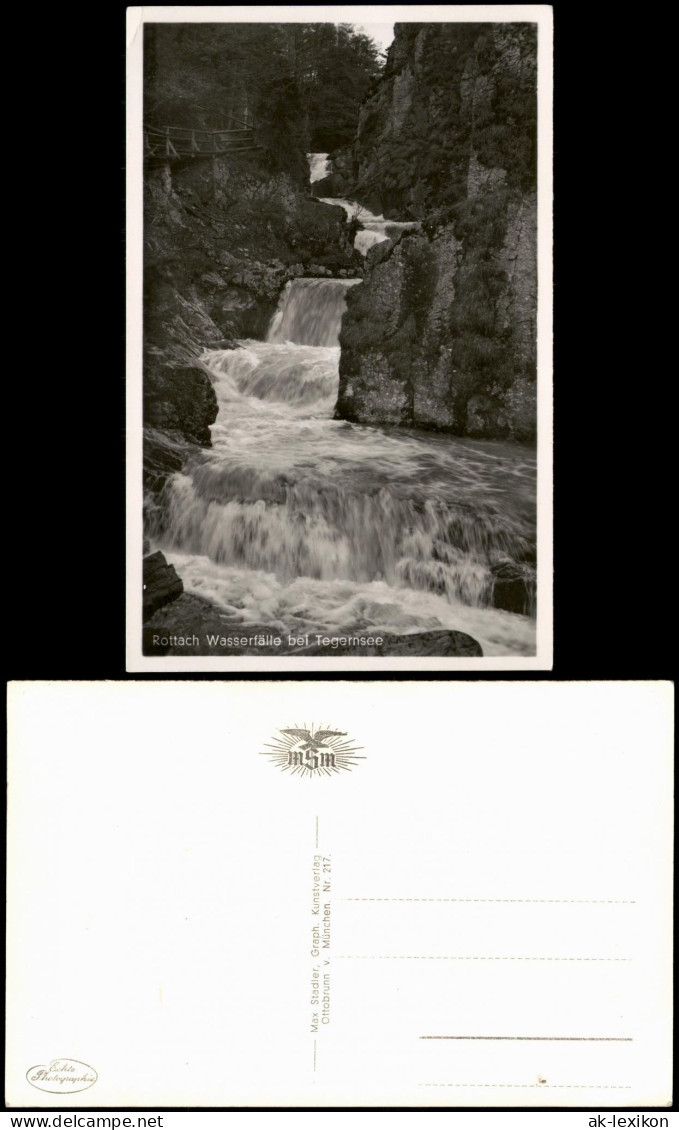 Tegernsee (Stadt) Rottach Wasserfälle Bei Tegernsee, Waterfall River Falls 1950 - Tegernsee