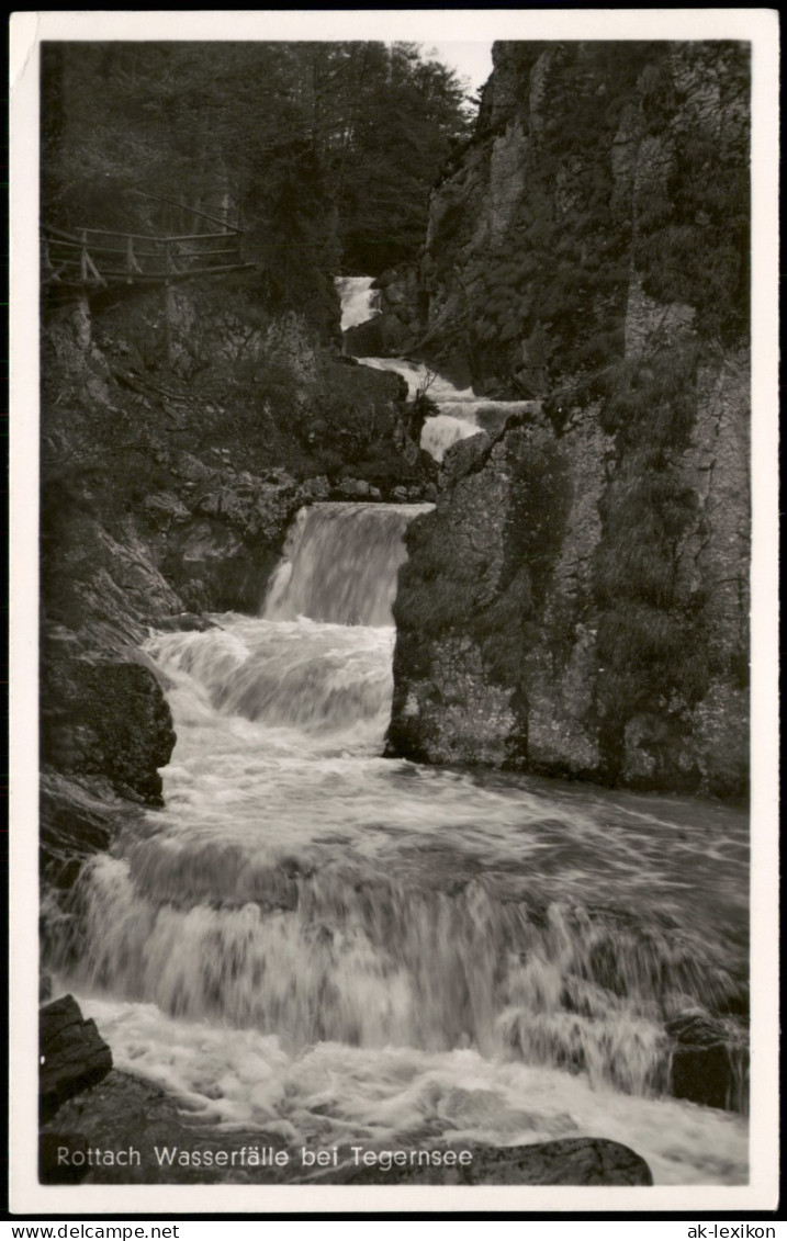 Tegernsee (Stadt) Rottach Wasserfälle Bei Tegernsee, Waterfall River Falls 1950 - Tegernsee