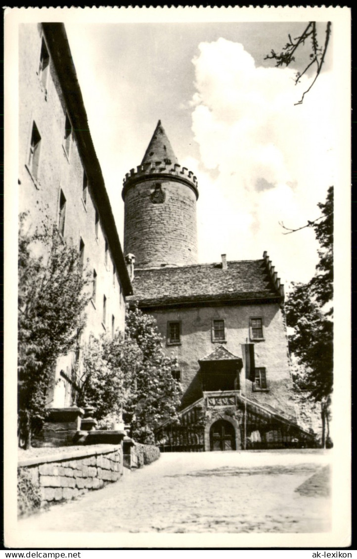 Ansichtskarte Kahla (Thüringen) Leuchtenburg - Burghof 1959 - Kahla