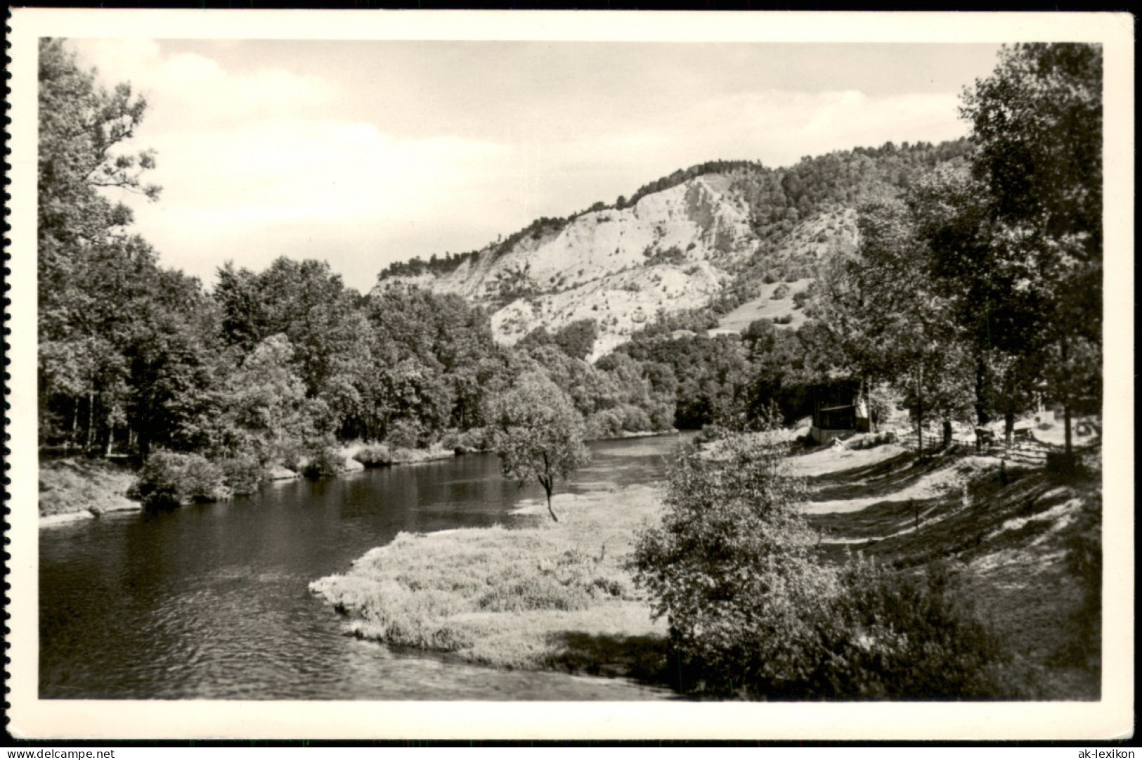 Ansichtskarte Kahla (Thüringen) Saalepartie Mit Dohlenstein 1959 - Kahla