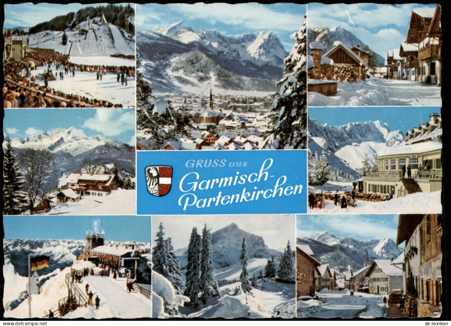 Ansichtskarte Garmisch-Partenkirchen Stadtteilansichten Im Winter 1968 - Garmisch-Partenkirchen