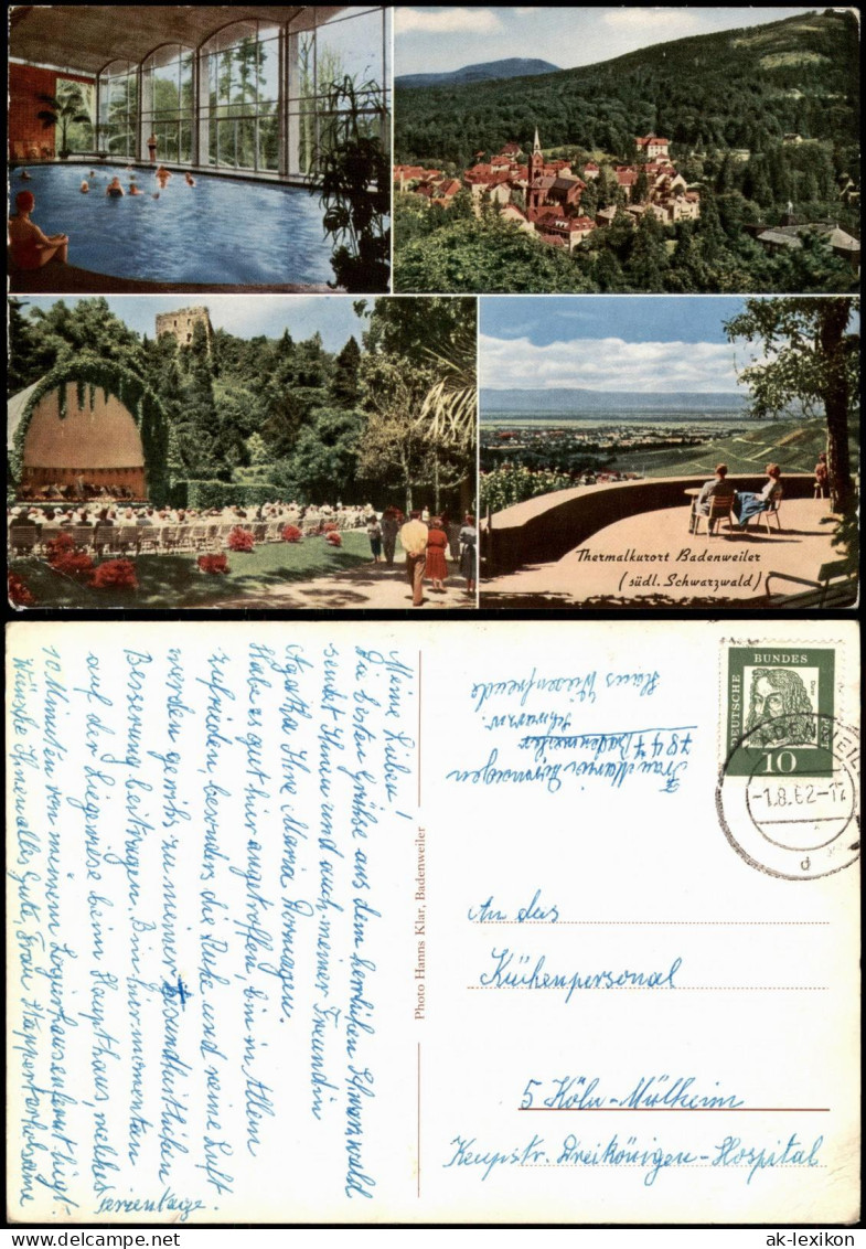 Badenweiler Mehrbild-AK Orts-/Umland- Und Stadtteilansichten 1962 - Badenweiler