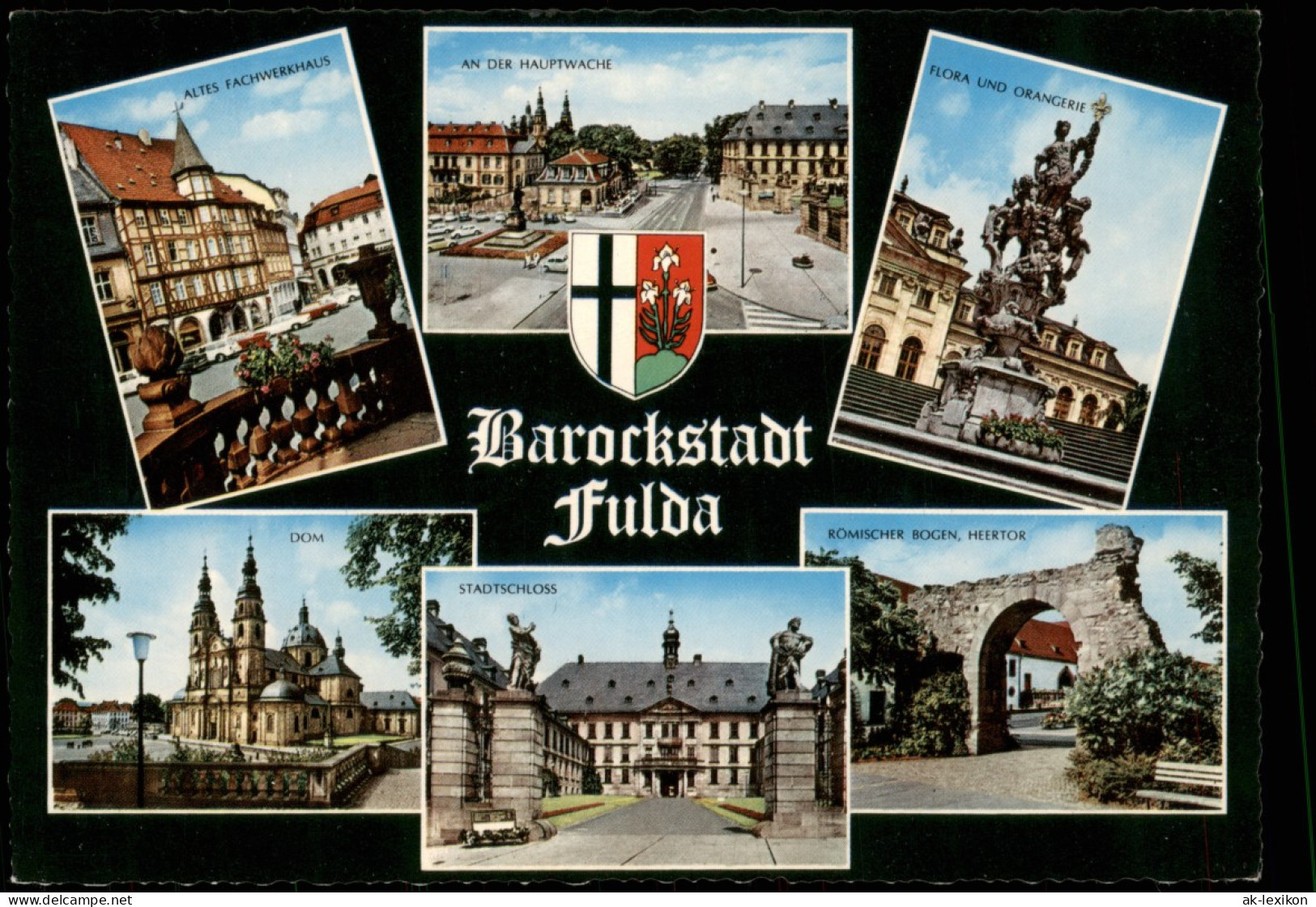 Ansichtskarte Fulda Mehrbildkarte Der Barockstadt Stadtteilansichten 1970 - Fulda