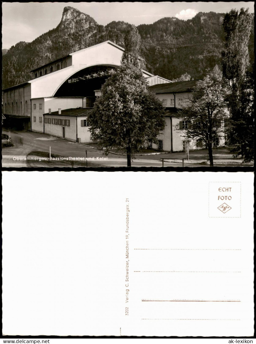 Ansichtskarte Oberammergau Passionstheater Passionsspielhaus Und Kofel 1960 - Oberammergau