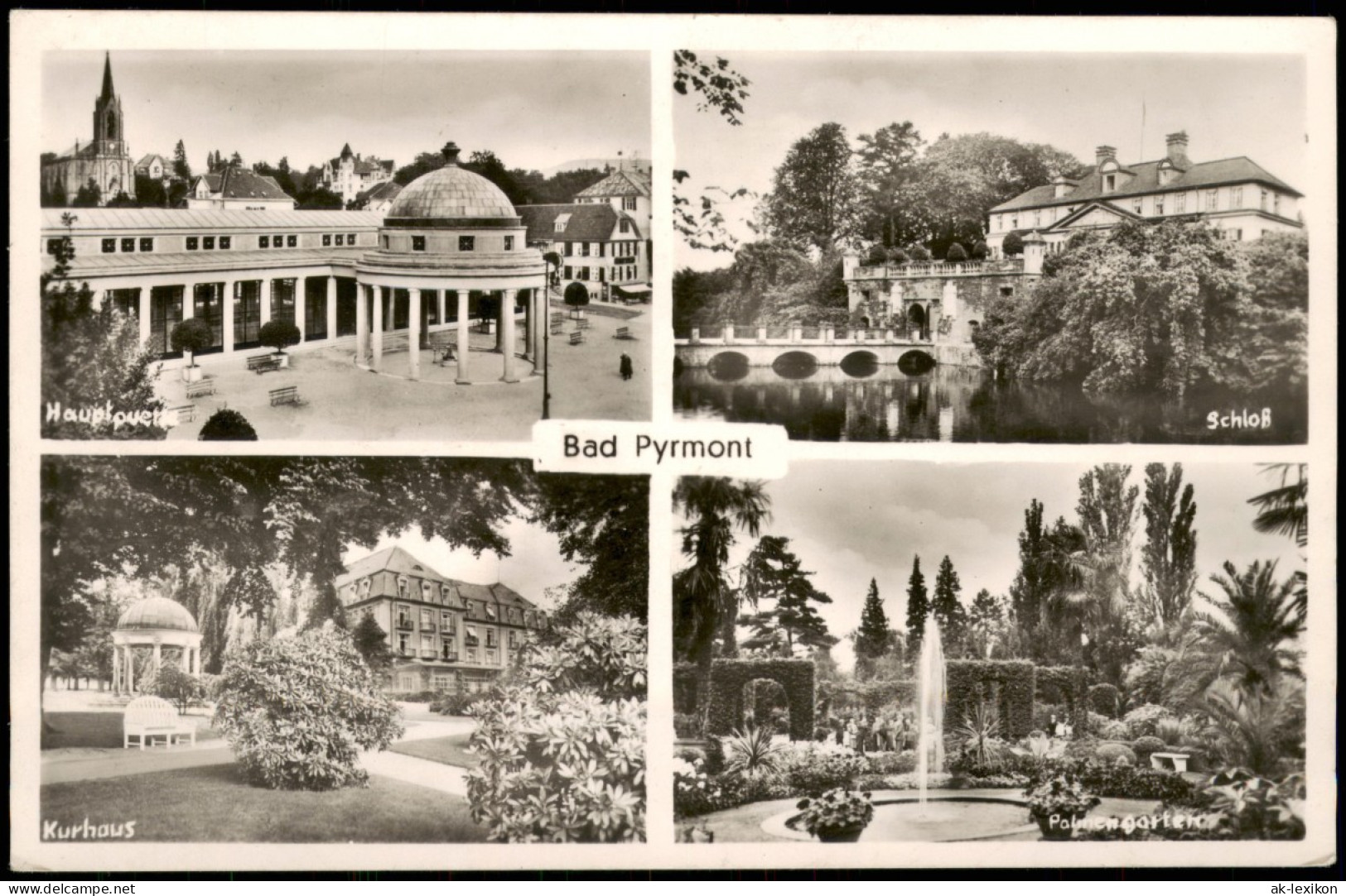 Ansichtskarte Bad Pyrmont Mehrbild-AK Mit 4 Ortsansichten 1950 - Bad Pyrmont