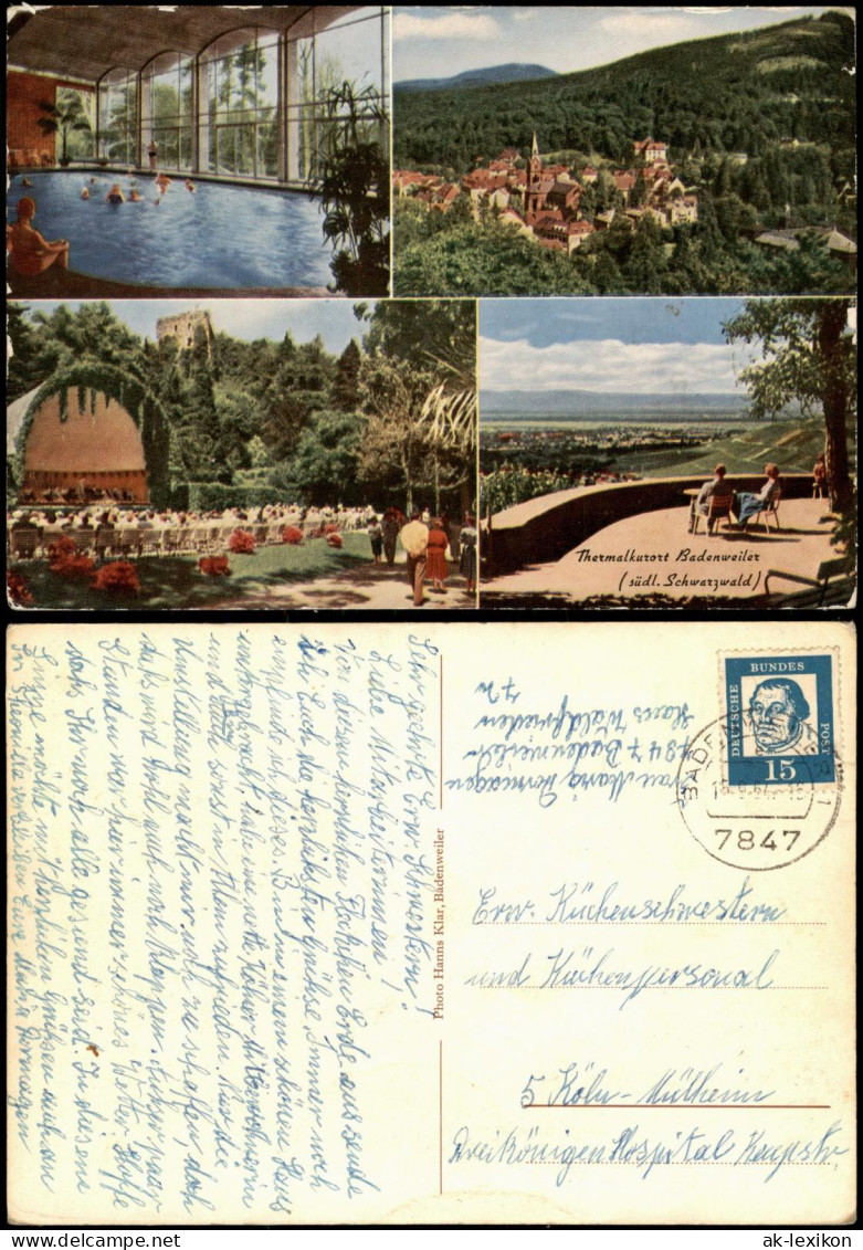 Ansichtskarte Badenweiler Mehrbildkarte Mit Orts- Und Umland-Ansichten 1967 - Badenweiler