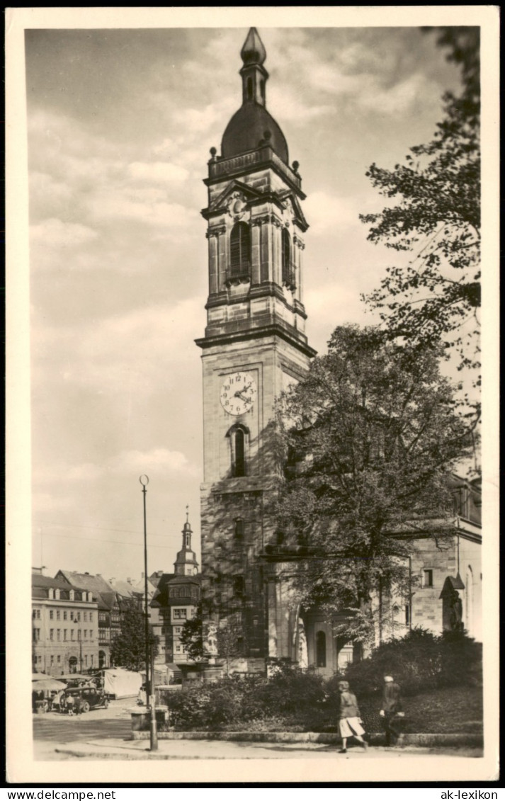 Ansichtskarte Eisenach Strassen Partie An Der Kirche DDR AK 1958/1956 - Eisenach