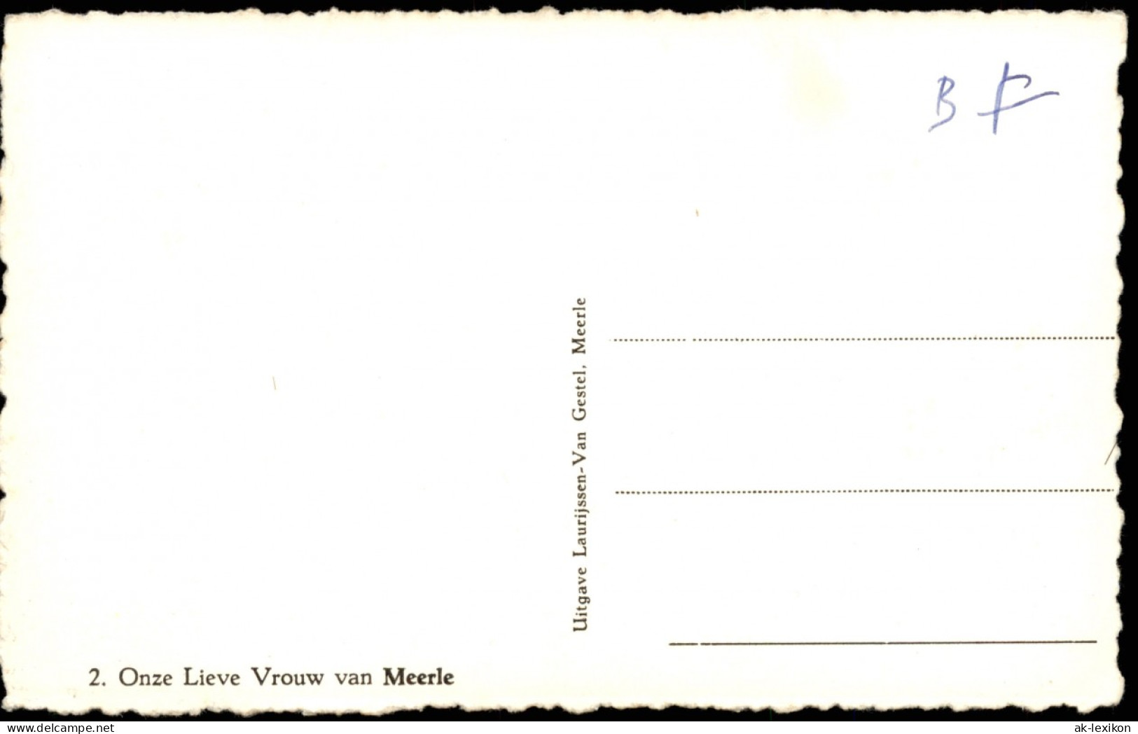 Ansichtskarte  Religiöse Motiv-AK: Onze Lieve Vrouw Van Meerle 1960 - Altri & Non Classificati