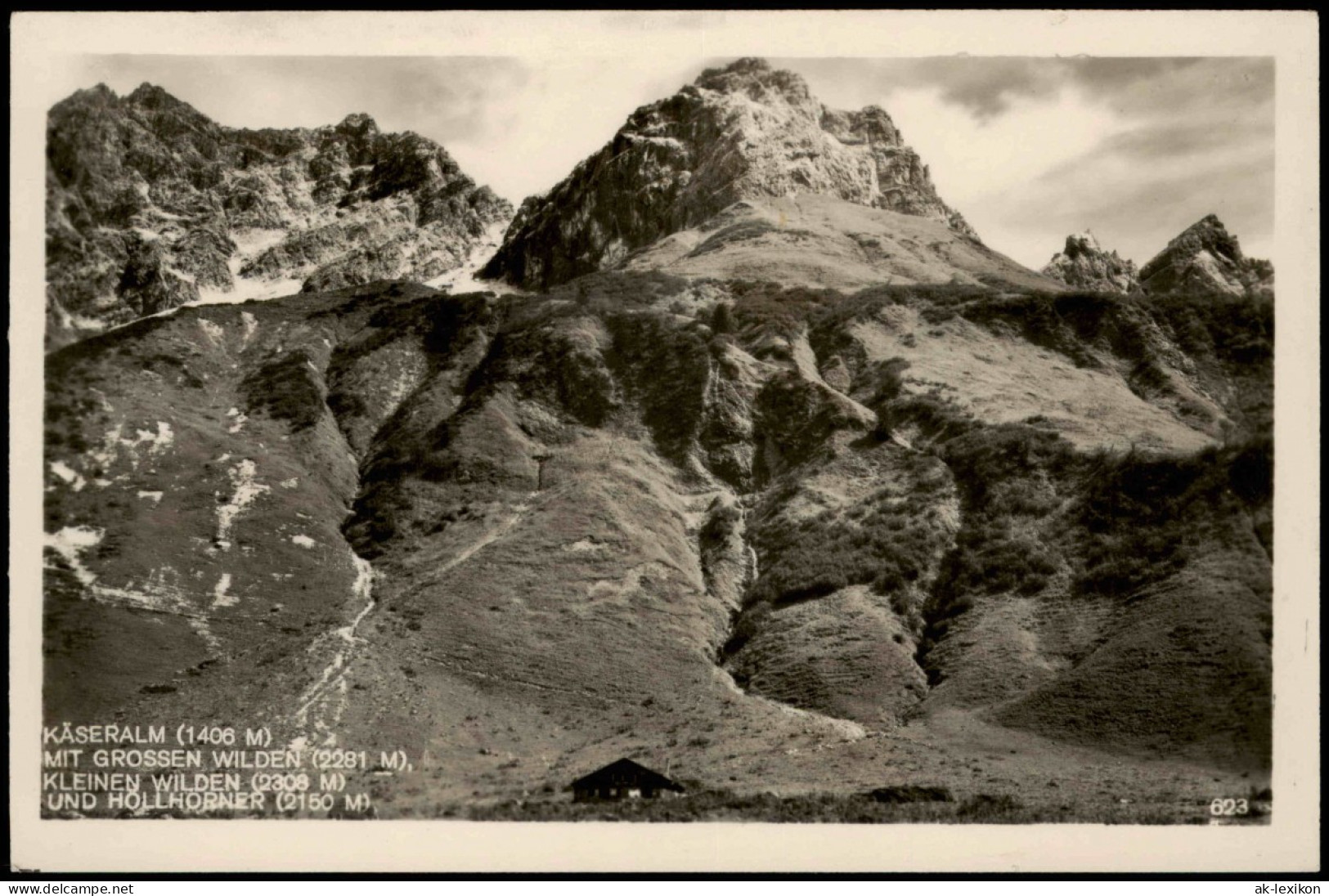 Oberstdorf (Allgäu) KÄSERALM MIT GROSSEN WILDEN, KLEINEN WILDEN 1950 - Oberstdorf