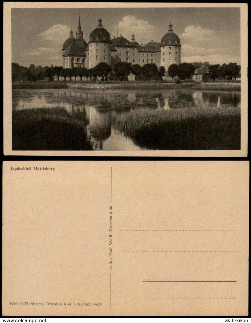 Ansichtskarte Moritzburg Partie Am Jagdschloss 1930 - Moritzburg