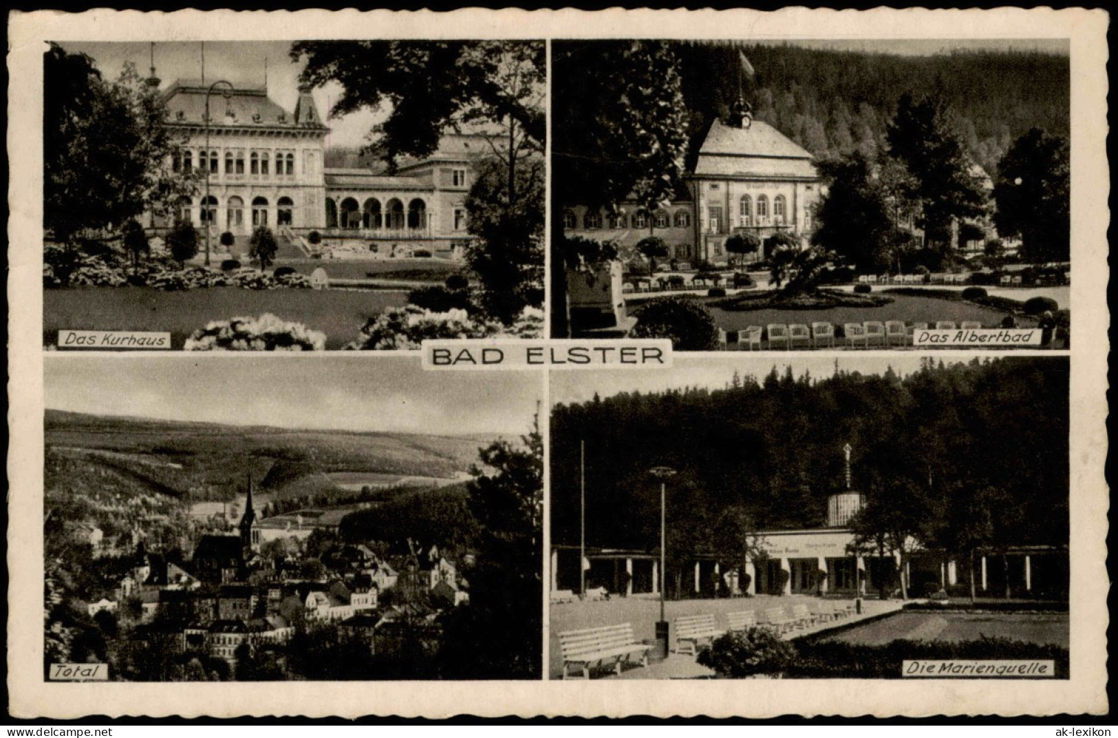 Ansichtskarte Bad Elster Das Kurhaus Das Albertbad Die Marenquelle 1932 - Bad Elster
