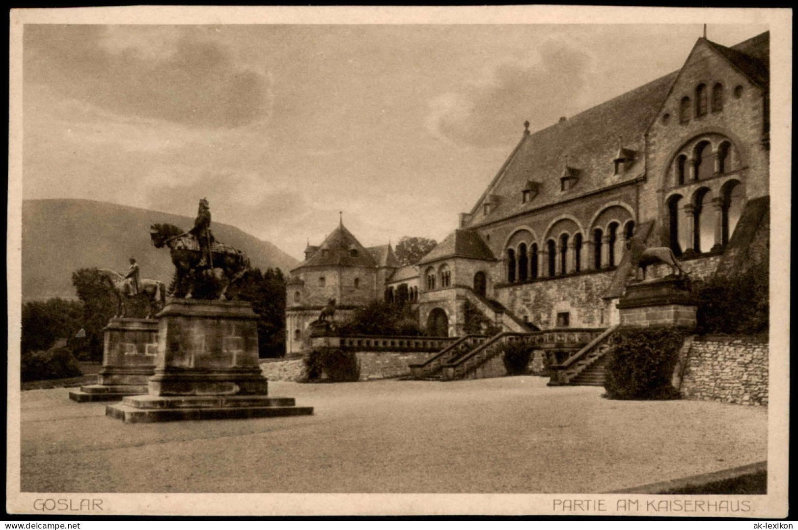 Ansichtskarte Goslar Partie An Der Kaiserpfalz / Kaiserhaus 1926 - Goslar