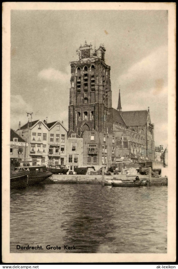 Postkaart Dordrecht Grote Kerk 1932 - Other & Unclassified