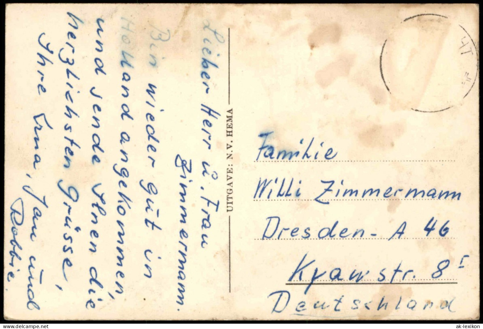 Postkaart Dordrecht Grote Kerk 1932 - Andere & Zonder Classificatie