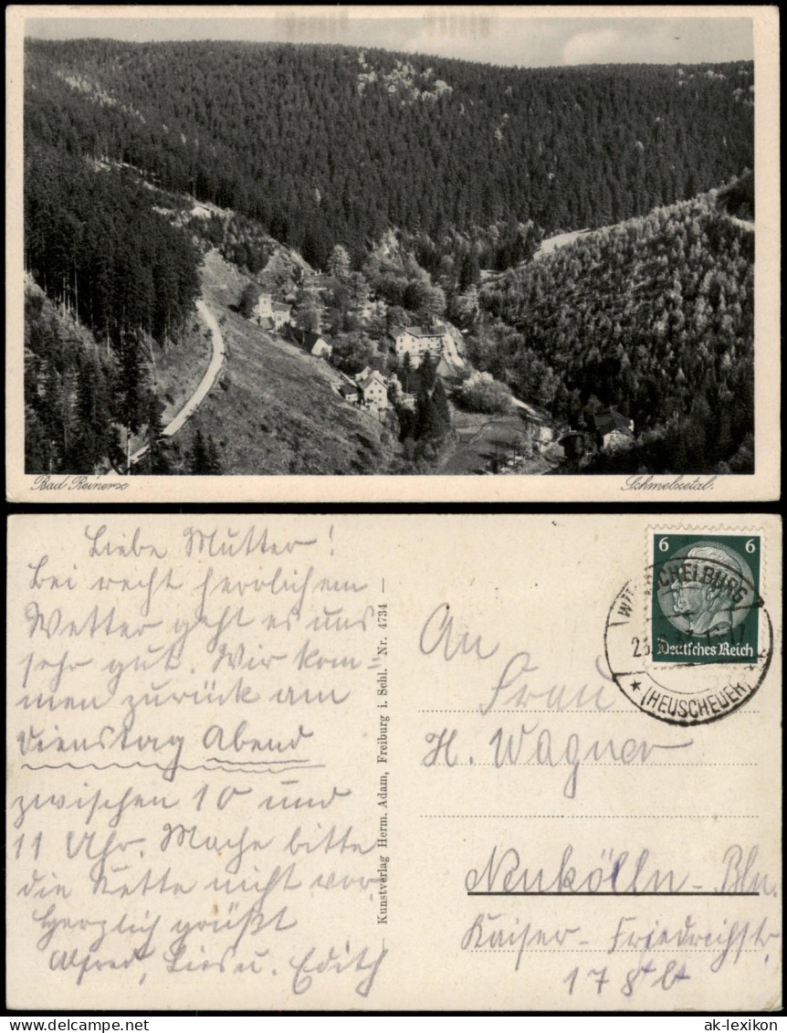 Postcard Bad Reinerz Duszniki-Zdrój Schmelzebach 1933 - Schlesien