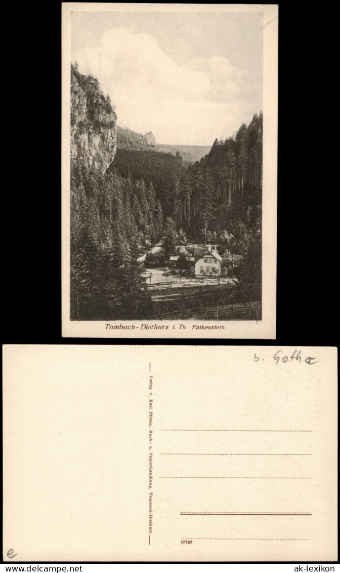 Ansichtskarte Tambach-Dietharz Falkenstein 1922 - Tambach-Dietharz