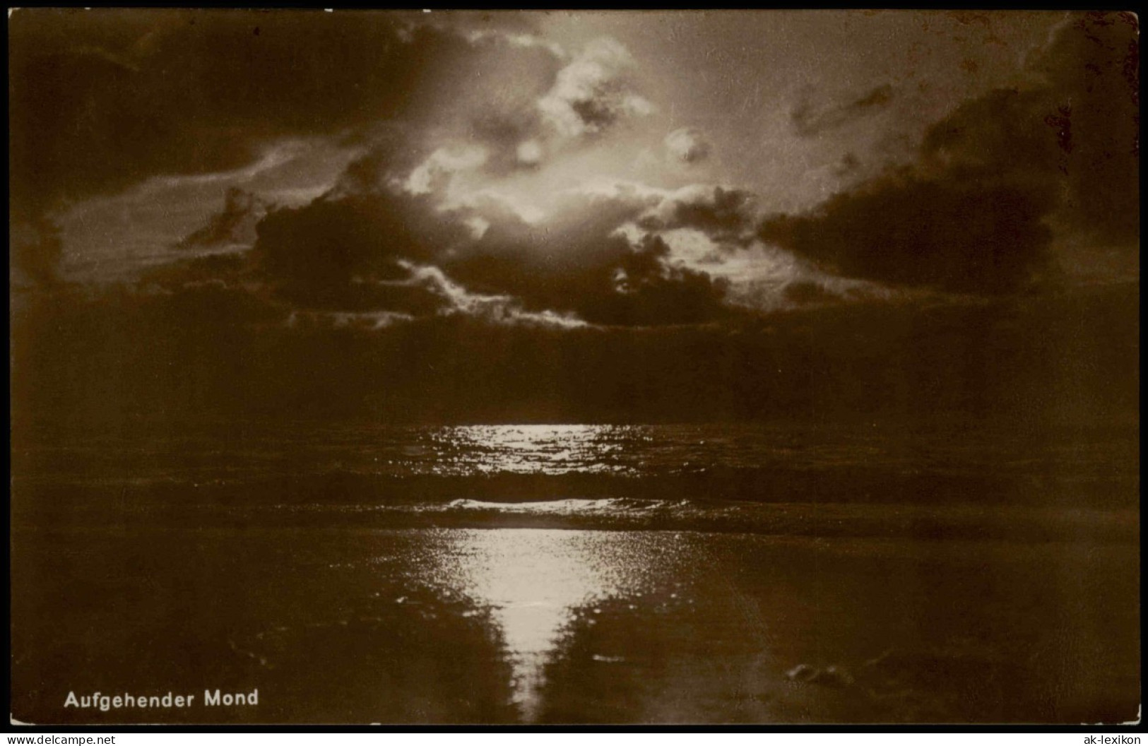 Ansichtskarte  Meer - Stimmungsbild Aufgehender Mond 1926 - Zonder Classificatie