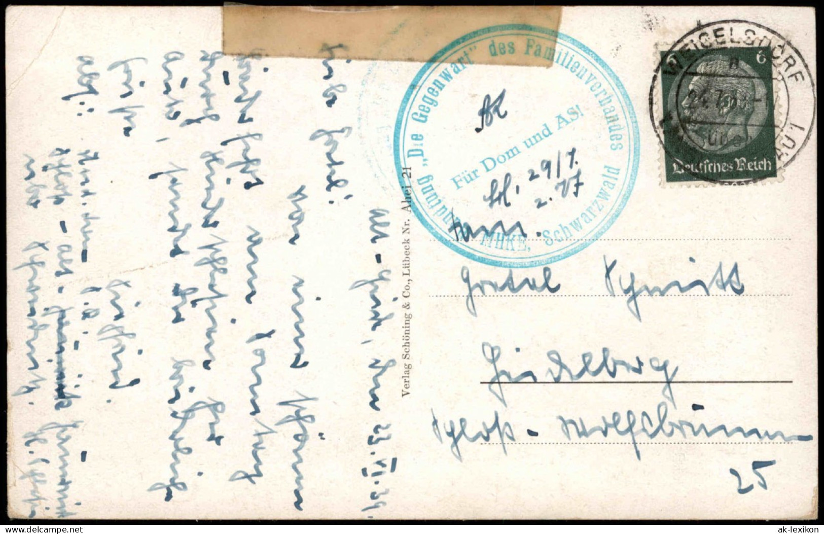 Postcard Bad Altheide Polanica-Zdrój Stadtpartie 1937 - Schlesien