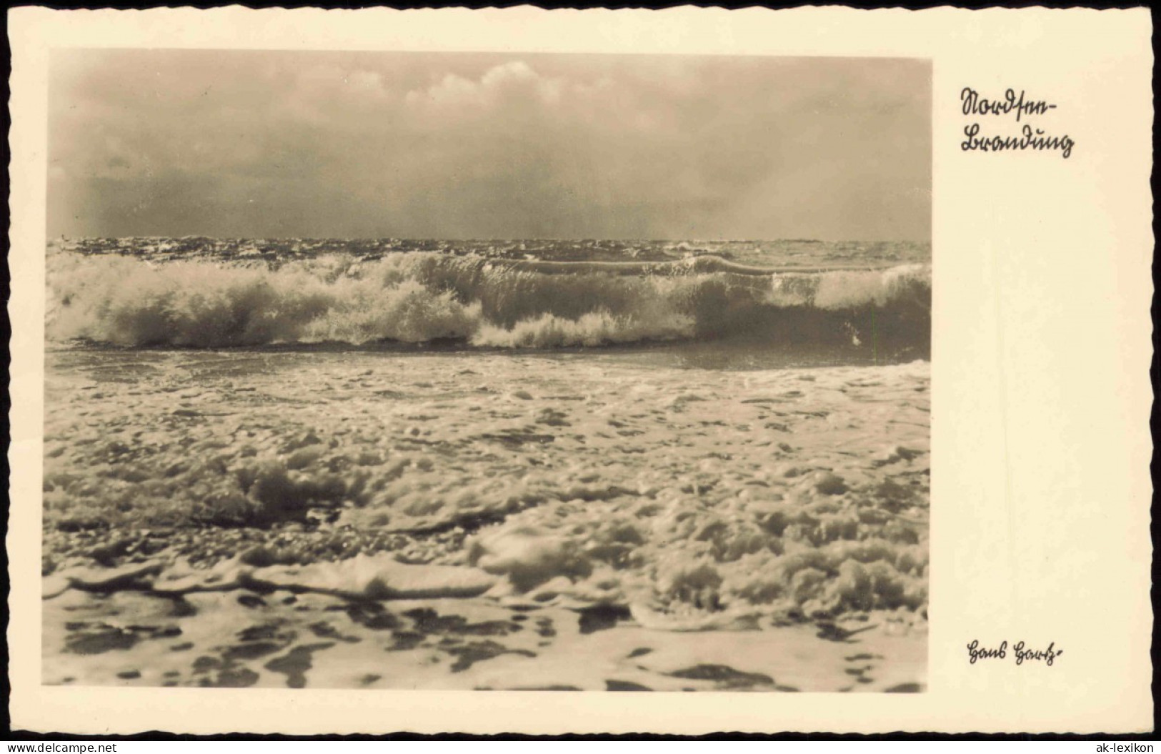 Ansichtskarte  Meer ::: Nordsee Brandung 1949 - Unclassified