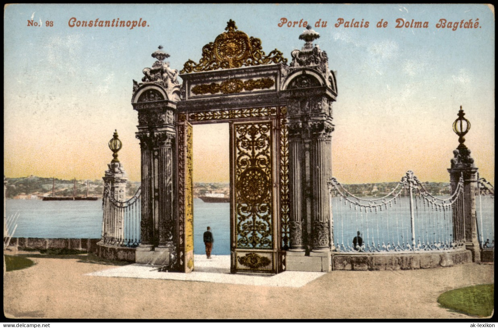 Istanbul Konstantinopel | Constantinople Porte, Du Palais De Dolma Bagtche. 1913 - Türkei