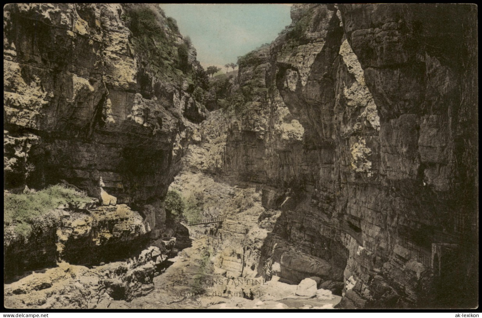 Postcard Constantine قسنطينة Schlucht 1912 - Constantine