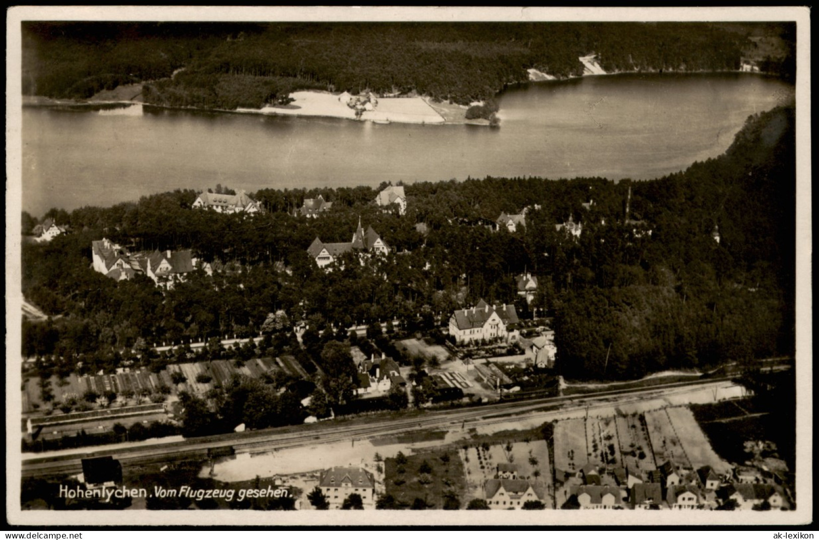 Ansichtskarte Lychen Luftbild Hohenlychen 1930 - Lychen