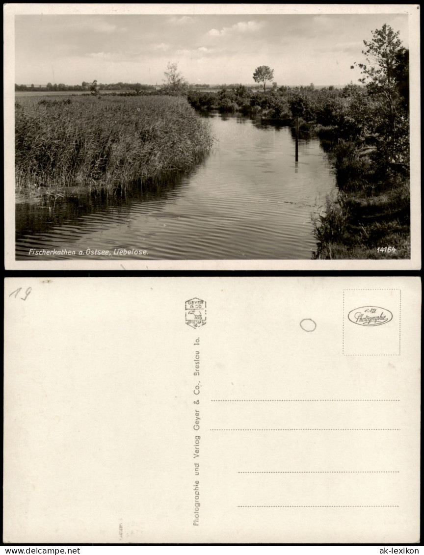 Postcard Fischerkathen Pogorzelica Liebelose. 1930 - Pommern