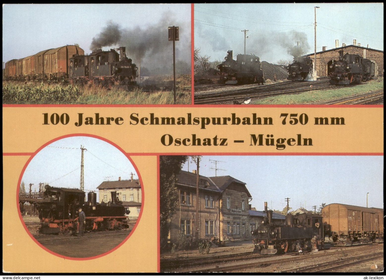 Ansichtskarte Mügeln Bei Nauendorf, Bahnhof Oschatz Und Bahnhof Mügeln 1985 - Oschatz