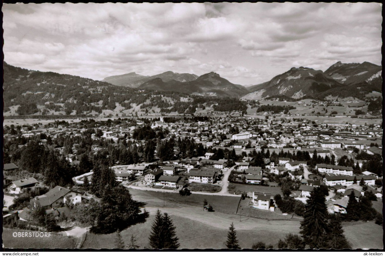 Ansichtskarte Oberstdorf (Allgäu) Luftbild 1968 - Oberstdorf