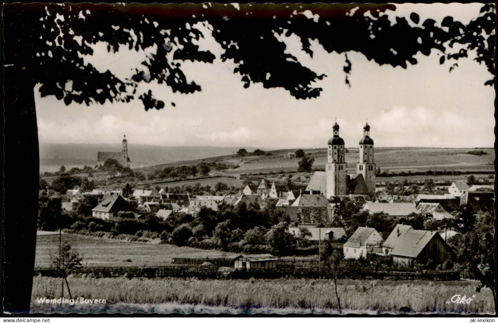 Ansichtskarte Wemding Panorama-Ansicht 1961 - Wemding