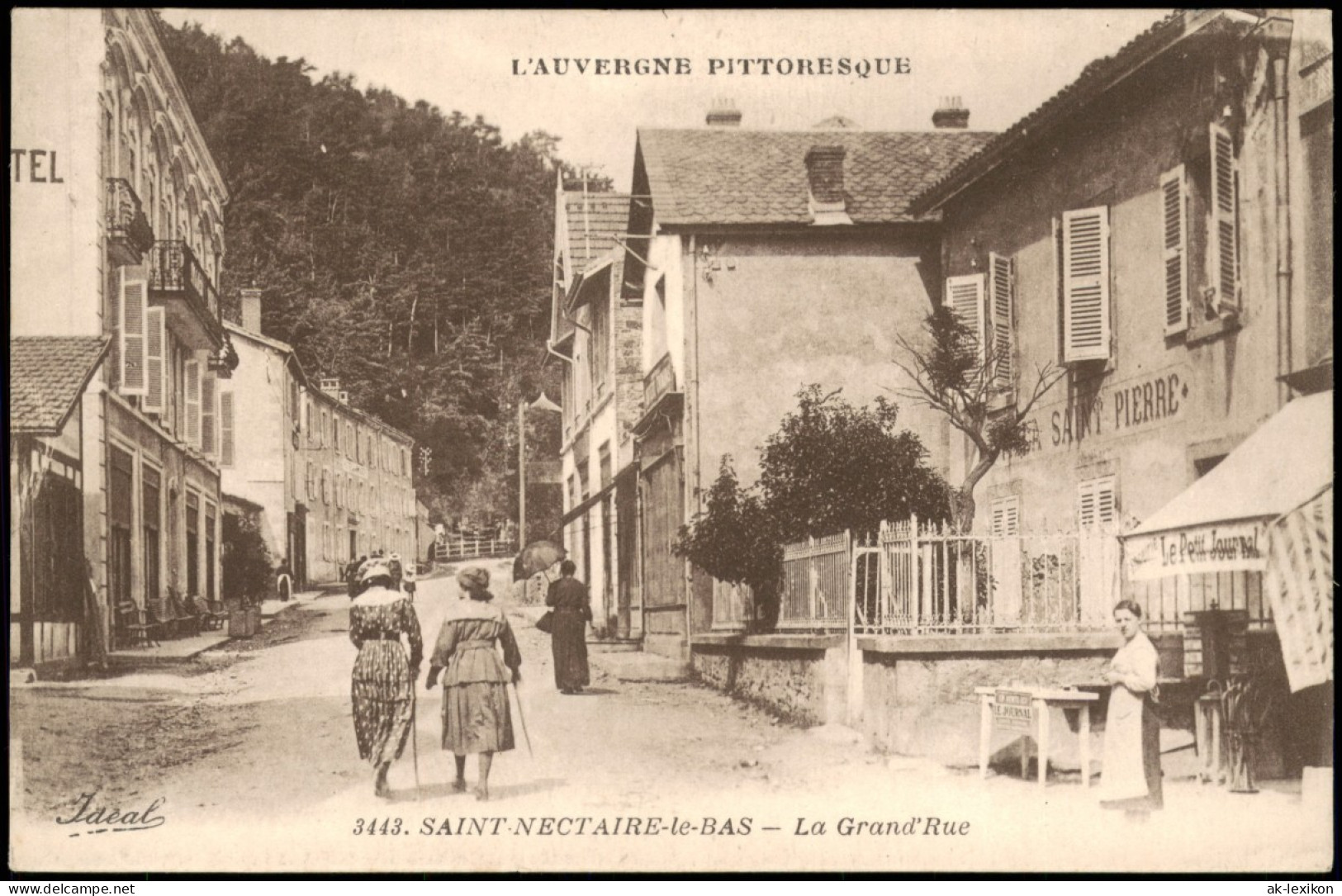 CPA Saint-Nectaire La Grand Rue SAINT NECTAIRE-le-BAS 1910 - Sonstige Gemeinden