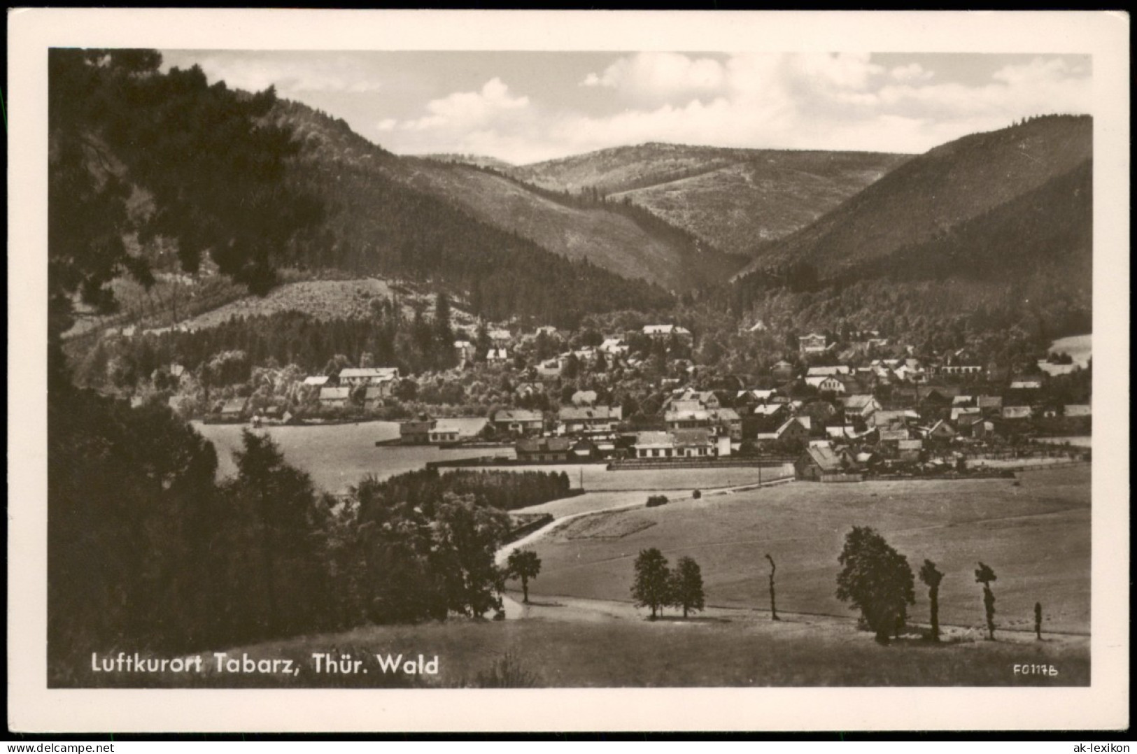Tabarz/Thüringer Wald Panorama-Ansicht; Ort Im Thüringer Wald 1960 - Tabarz