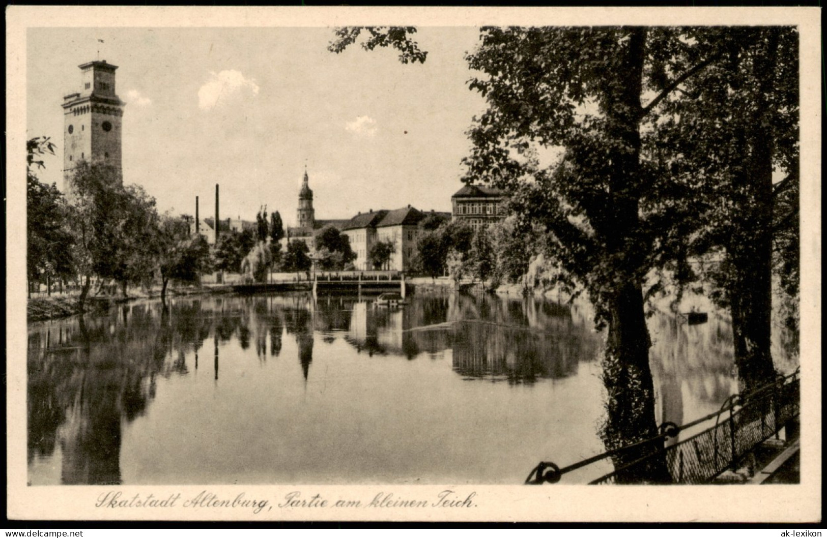 Ansichtskarte Altenburg Skatstadt Partie Am Kleinen Teich 1950 - Altenburg