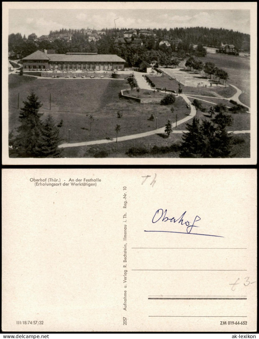 Ansichtskarte Oberhof (Thüringen) An Der Festhalle 1957 - Oberhof