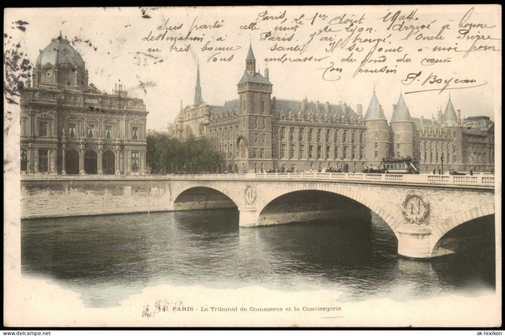 CPA Paris Le Tribunal De Commerce Et La Conciergerie 1904 - Sonstige & Ohne Zuordnung