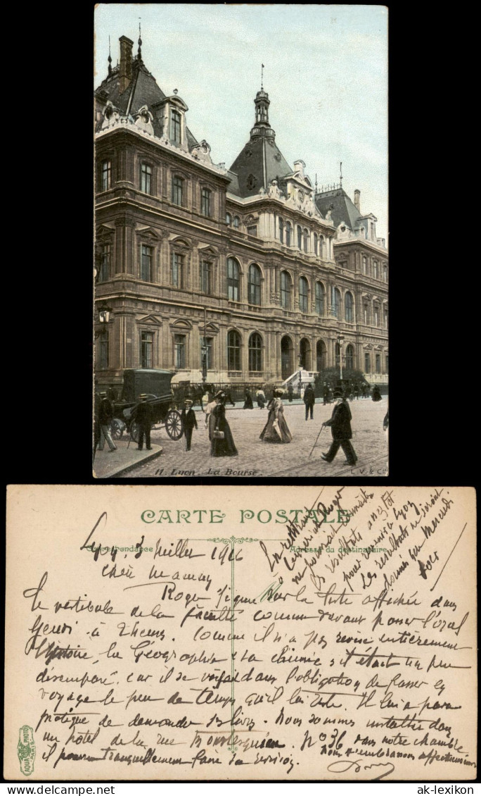 CPA Lyon La Bourse (Börse) 1916 - Sonstige & Ohne Zuordnung