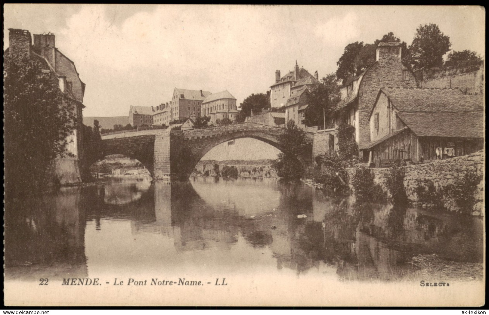 .Frankreich MENDE Le Pont Notre-Name; Brücke In Frankreich 1910 - Sonstige & Ohne Zuordnung