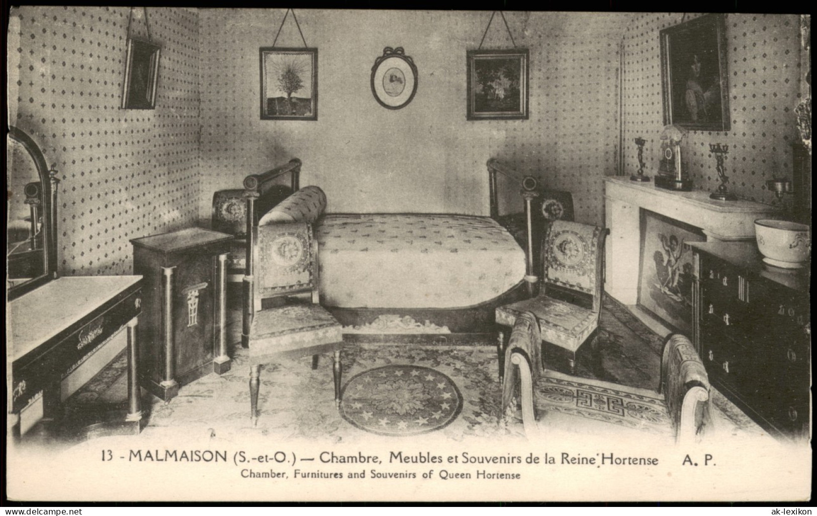 Rueil-Malmaison MALMAISON Chambre, Meubles  Hortense 1910 - Sonstige & Ohne Zuordnung