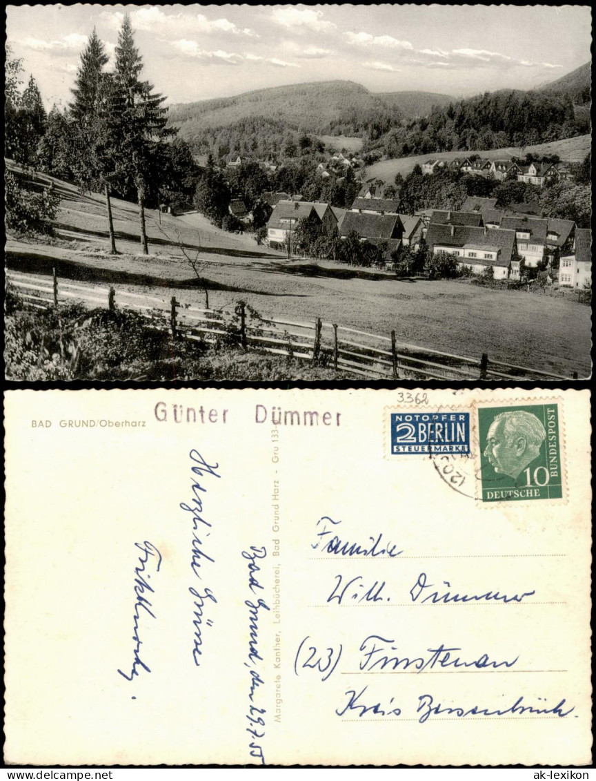 Ansichtskarte Bad Grund (Harz) Stadtpartie 1959 - Bad Grund