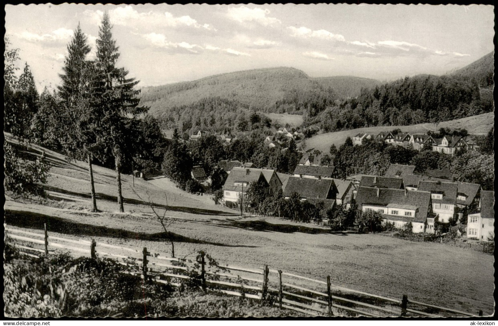 Ansichtskarte Bad Grund (Harz) Stadtpartie 1959 - Bad Grund