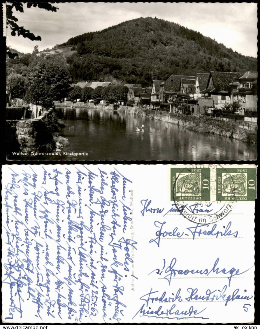 Ansichtskarte Wolfach (Schwarzwald) Kinzigpartie 1962 - Wolfach