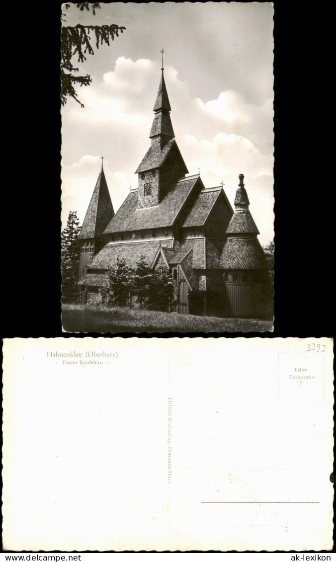 Ansichtskarte Hahnenklee-Goslar Gustav-Adolf-Stabkirche 1963 - Goslar