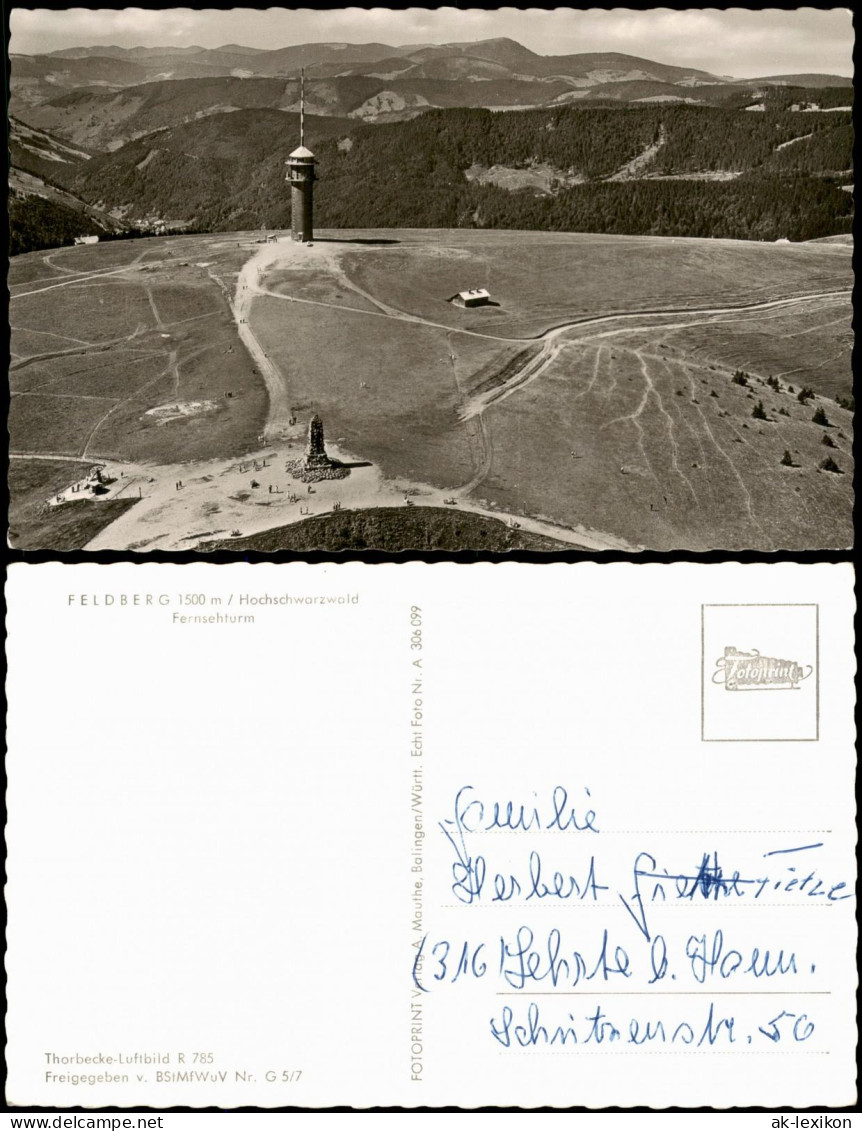 Ansichtskarte Feldberg Feldberg - Schwarzwald - Fernsehturm 1965 - Feldberg