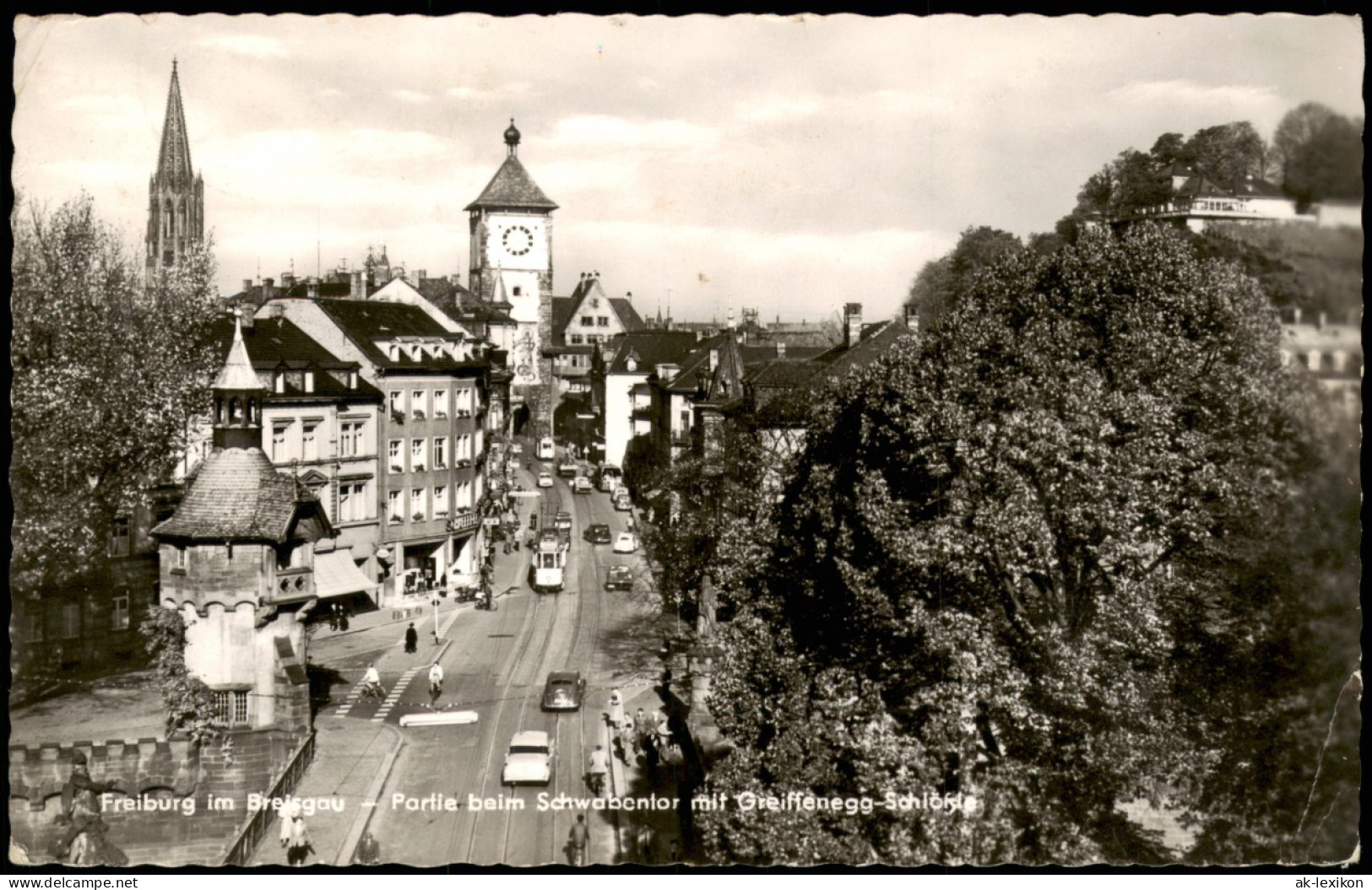Freiburg Im Breisgau Partie Beim Schwabentor Mit Greiffenegg-Schlößle 1965 - Freiburg I. Br.