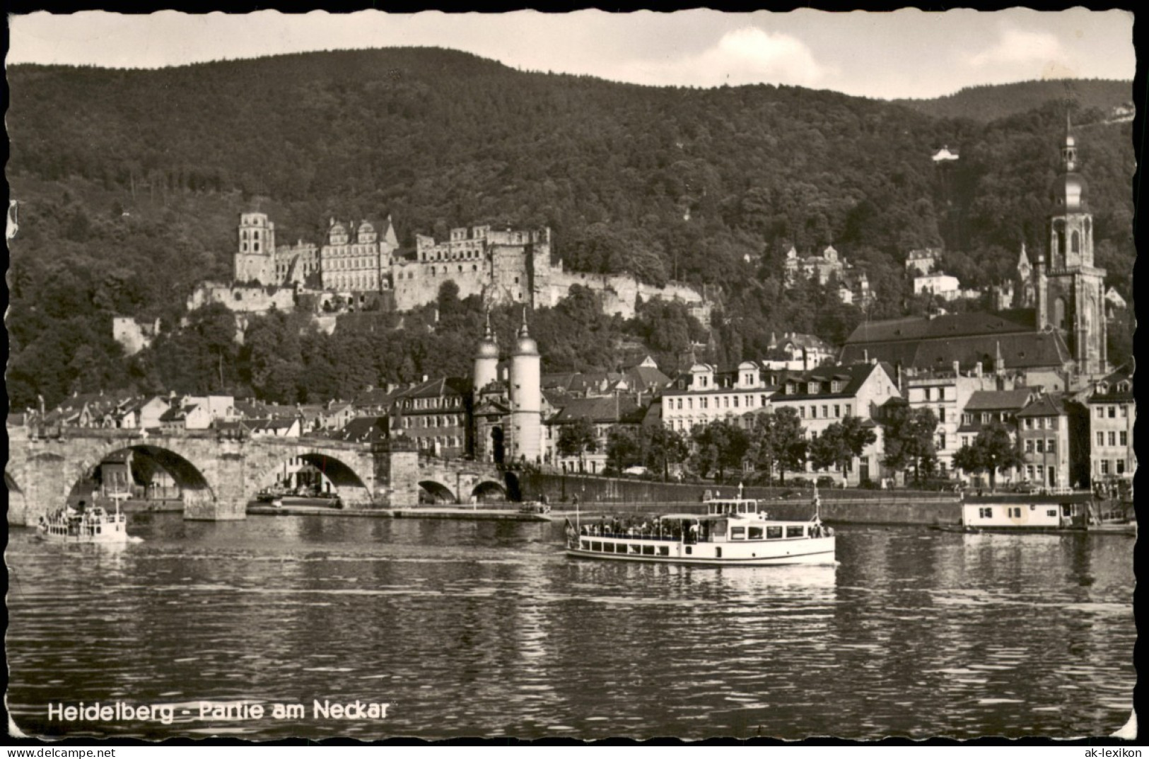 Ansichtskarte Heidelberg Panorama-Ansicht Blick Auf Neckar U. Schloss 1963 - Heidelberg